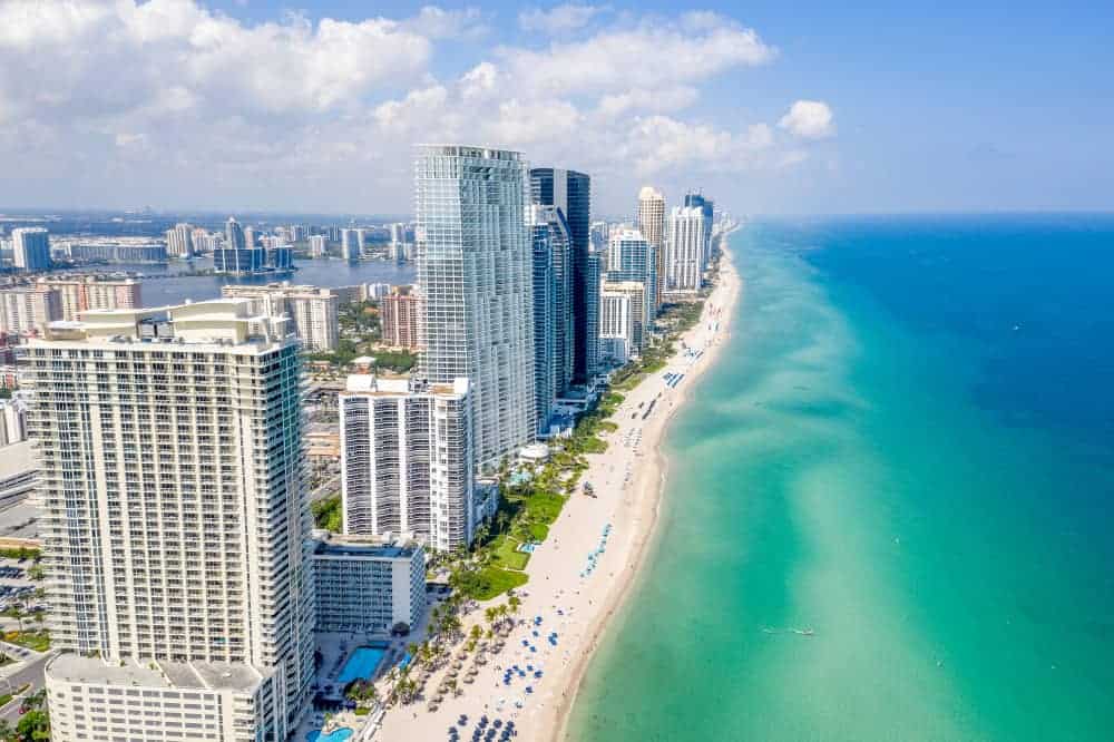 Miami Beach coast view