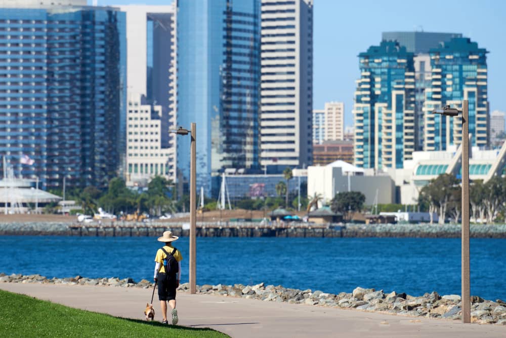 San Diego waterfront park view
